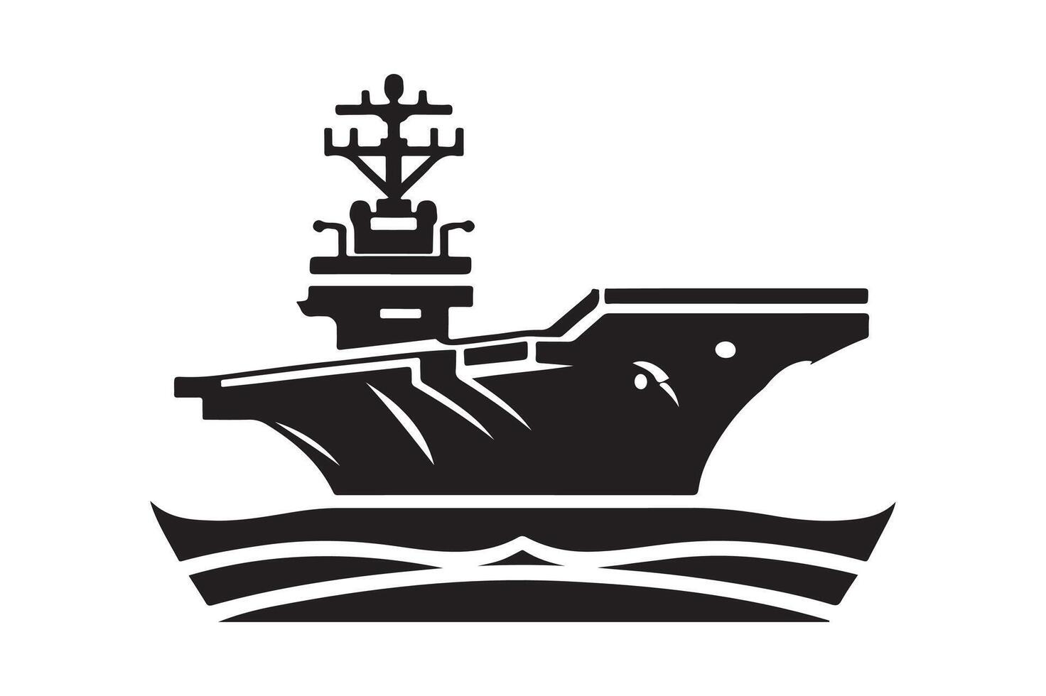 Aircraft Carrier Silhouette Vectors Graphics for Advertising Campaigns