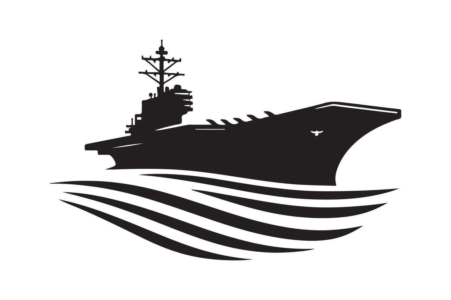 Professional Aircraft Carrier Silhouette Vectors Illustrations Download