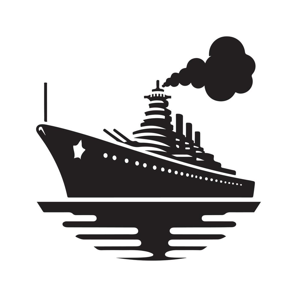 Destroyer Silhouette Vectors Art for Web Design Projects