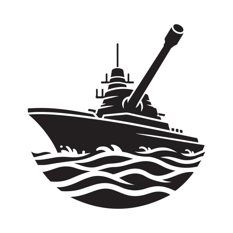 High Quality Destroyer Silhouette Vectors Art for Marketing
