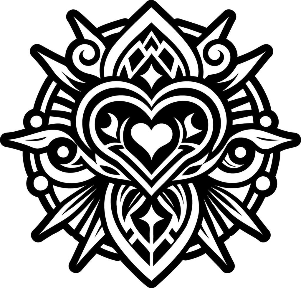 Filled style icon of school tattoo vector