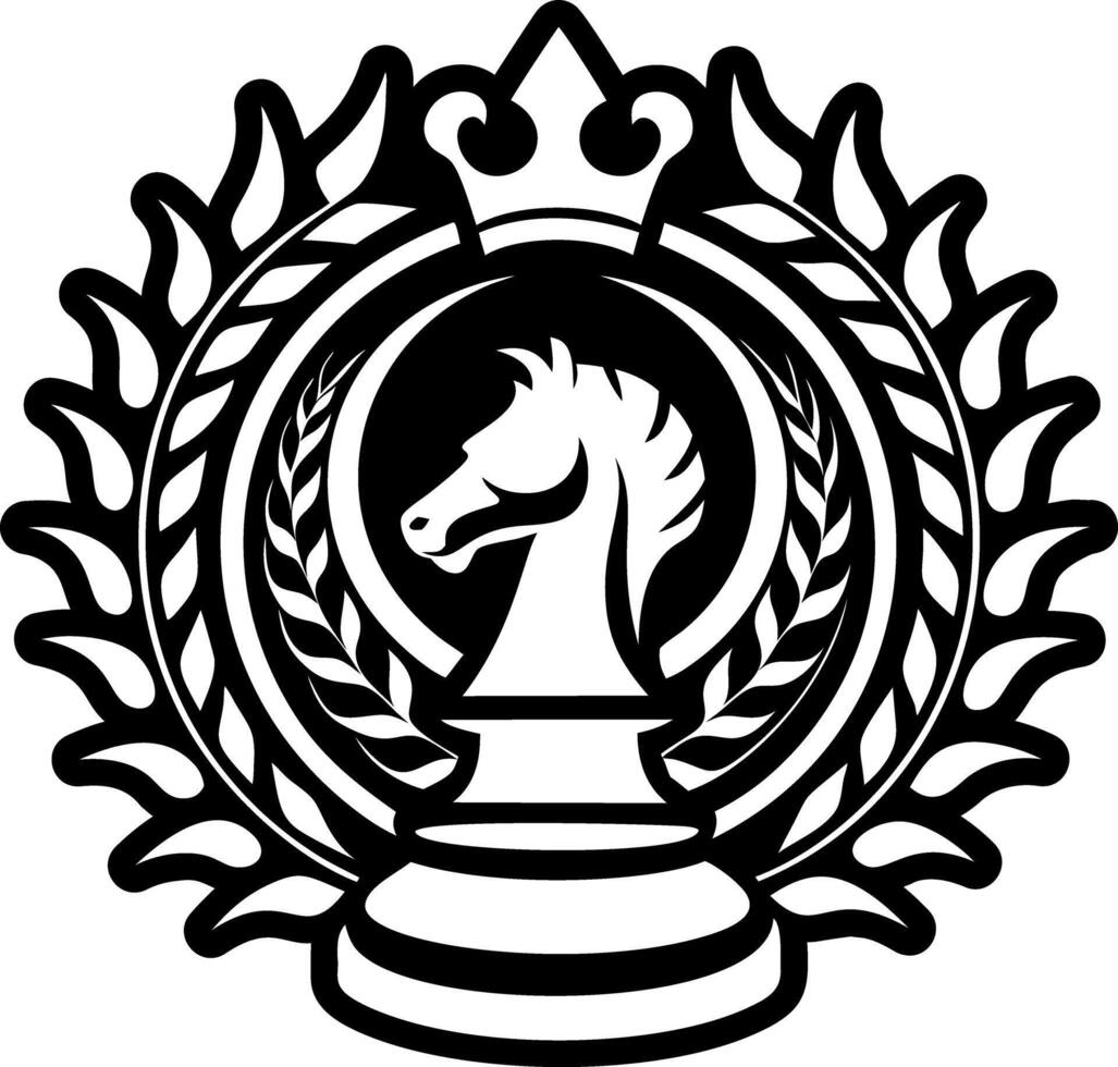 An icon of chess piece in filled style vector