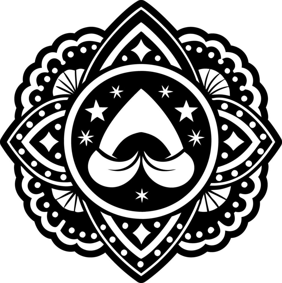 A filled style icon of fortune cookie vector