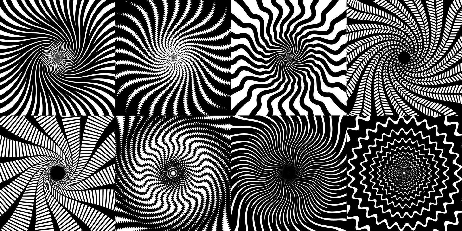 Psychedelic hypnosis hypnotic spiral pattern vector
