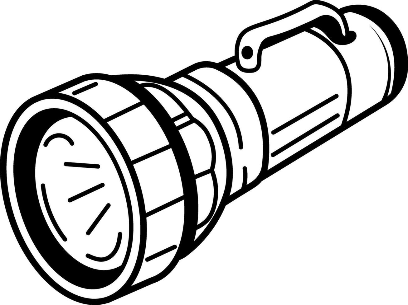 Hand drawn icon of sailor torch vector