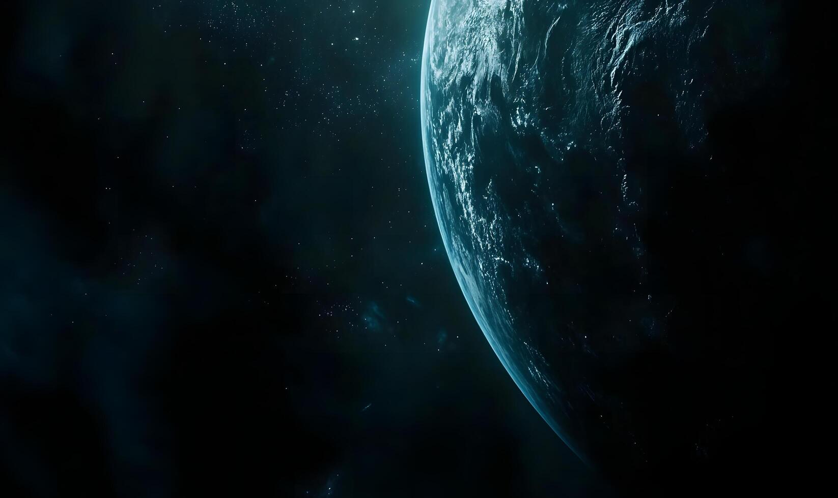 Planet, space, orbit, dark, nebula, cosmic, view, background, science, fiction photo