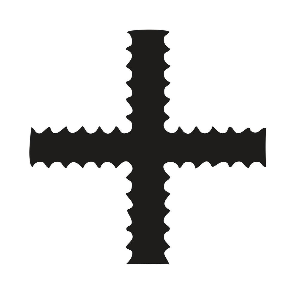Symbolic Christian Cross Design on Dark Background vector