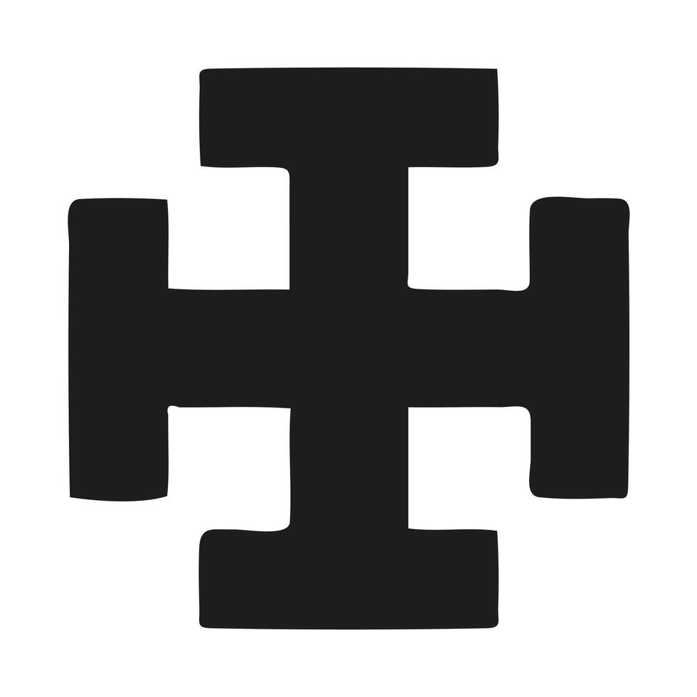 Christian Cross Design for Religious Imagery vector