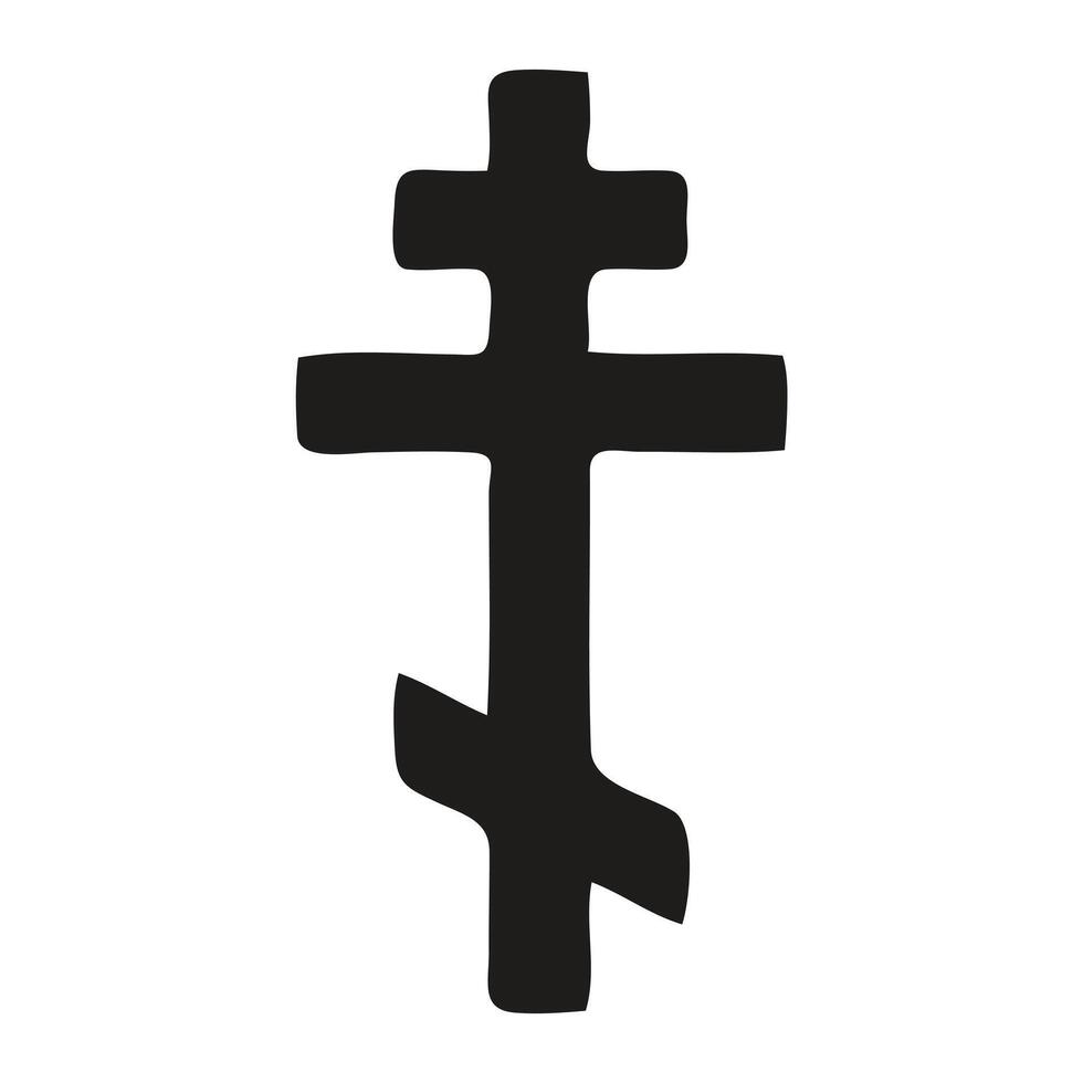 Faithful Cross Design with Radiant vector