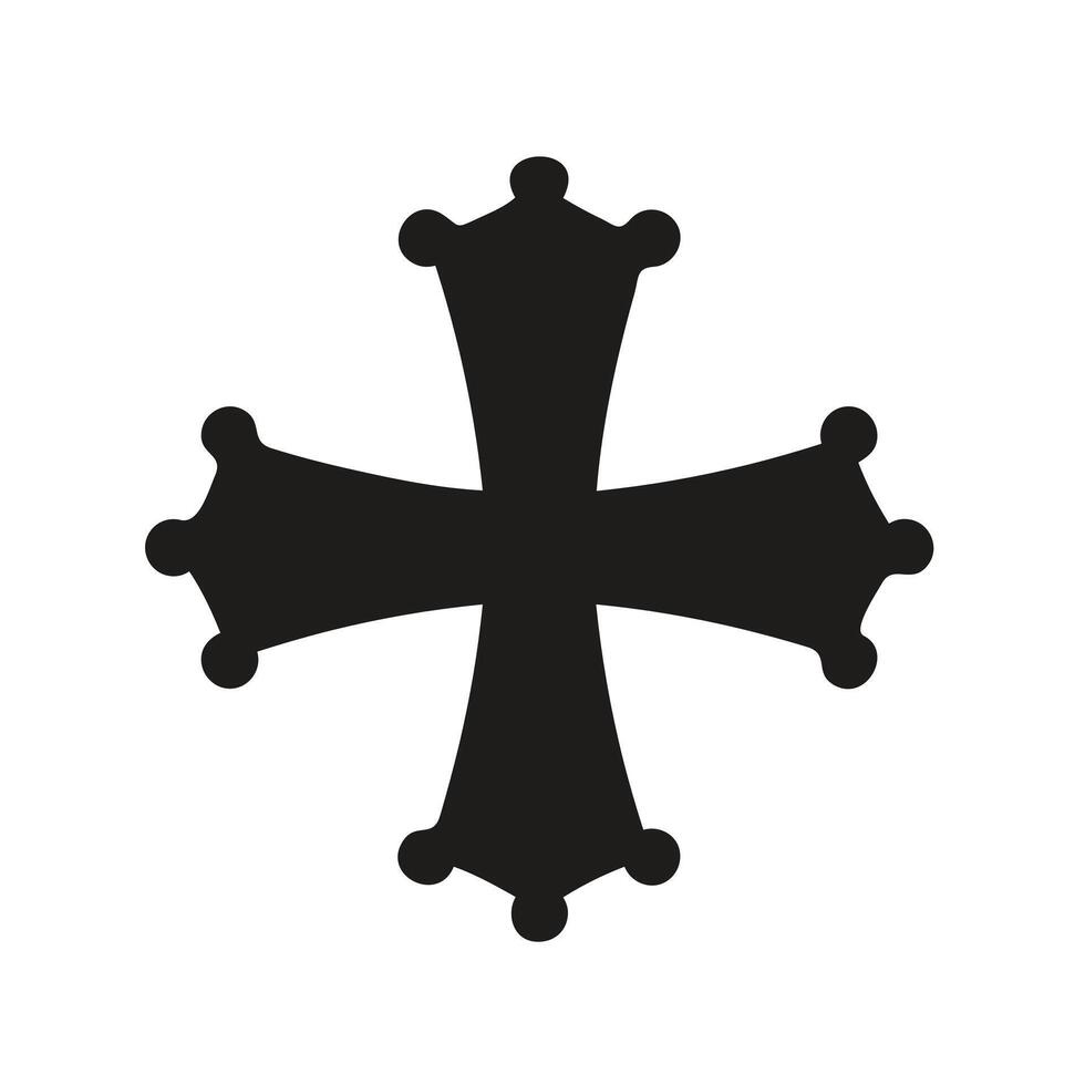 Christian Cross Design for Religious Artwork vector