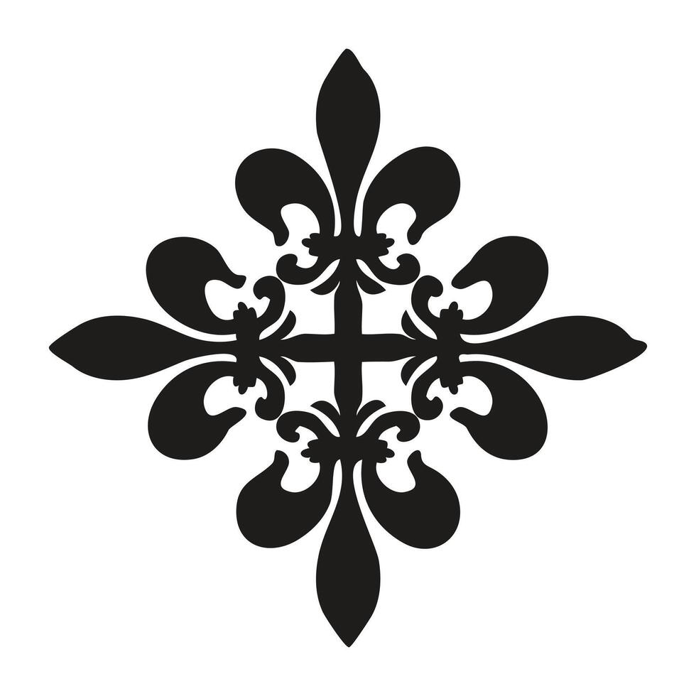 Christian Cross with Mountain Landscape vector