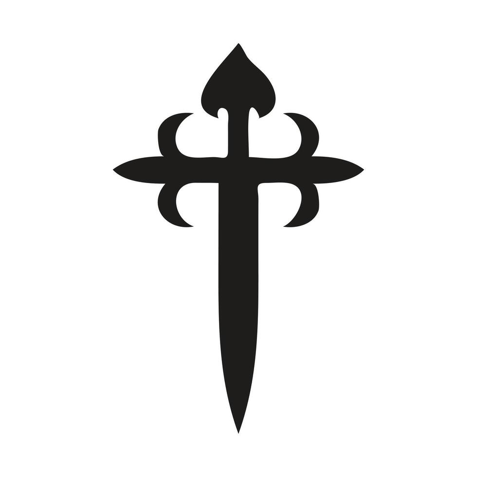 Jesus on the Cross, Ornate Circle vector