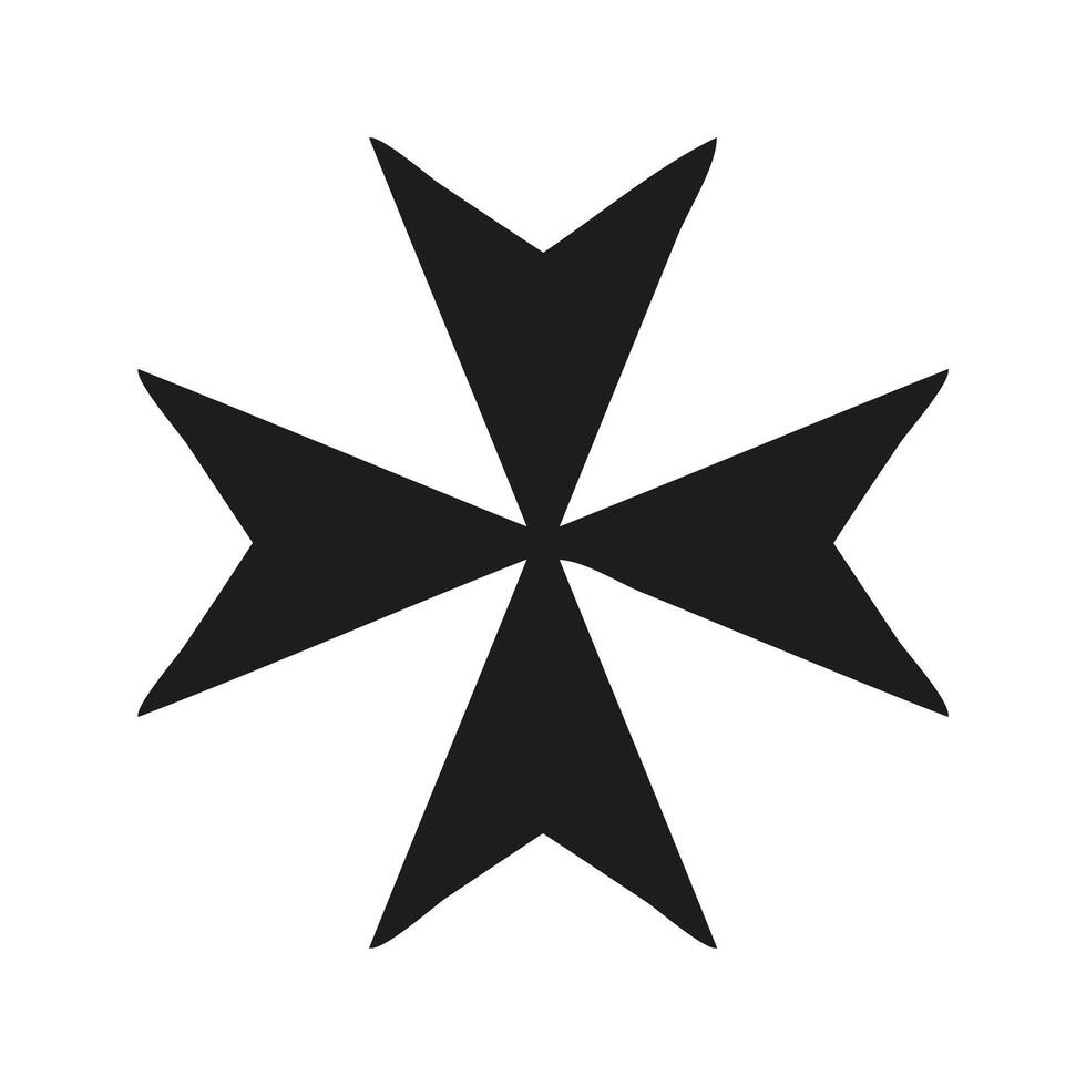 A bold, graphic depiction of a Christian cross. vector