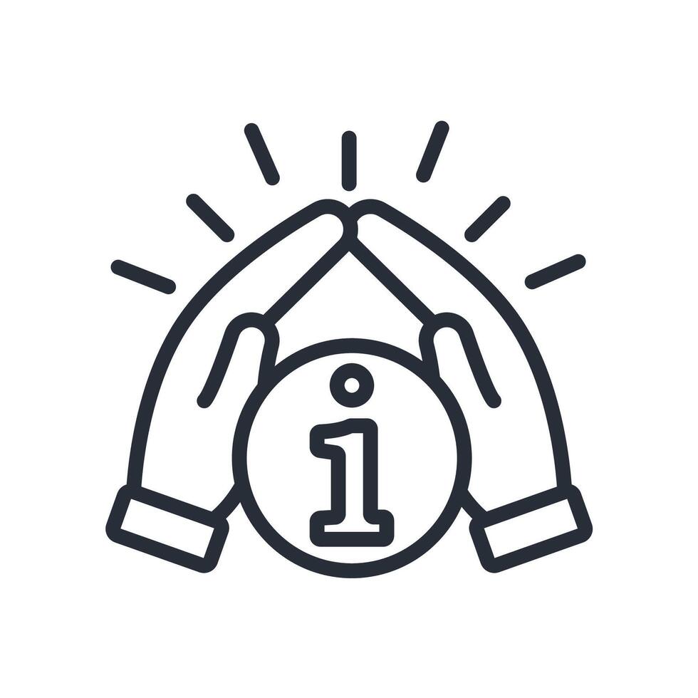 Inform icon. .Editable stroke.linear style sign for use web design,logo.Symbol illustration. vector