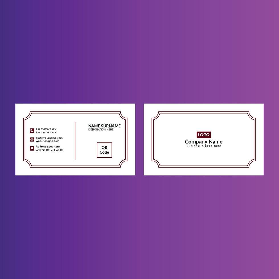 Modern Business Card Design. Innovative Template Display for Promotional Campaign. vector