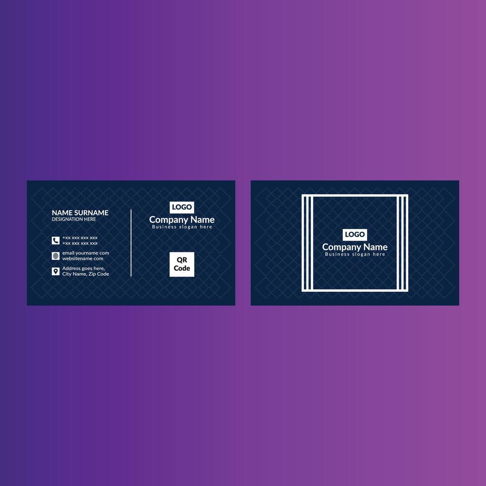 Modern Business Card Design. Dynamic Template Display for Promotional Campaign. vector