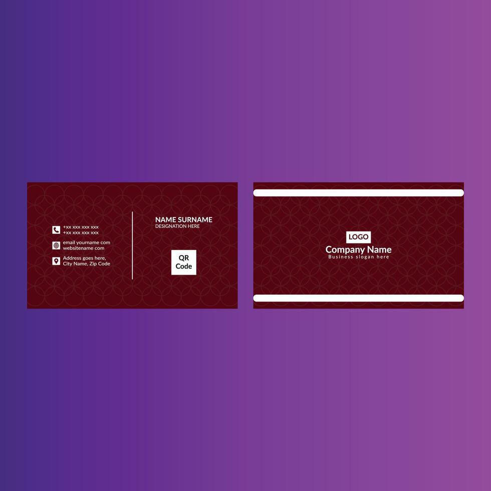 Modern Business Card Design. Innovative Layout Display for Promotional Campaign. vector