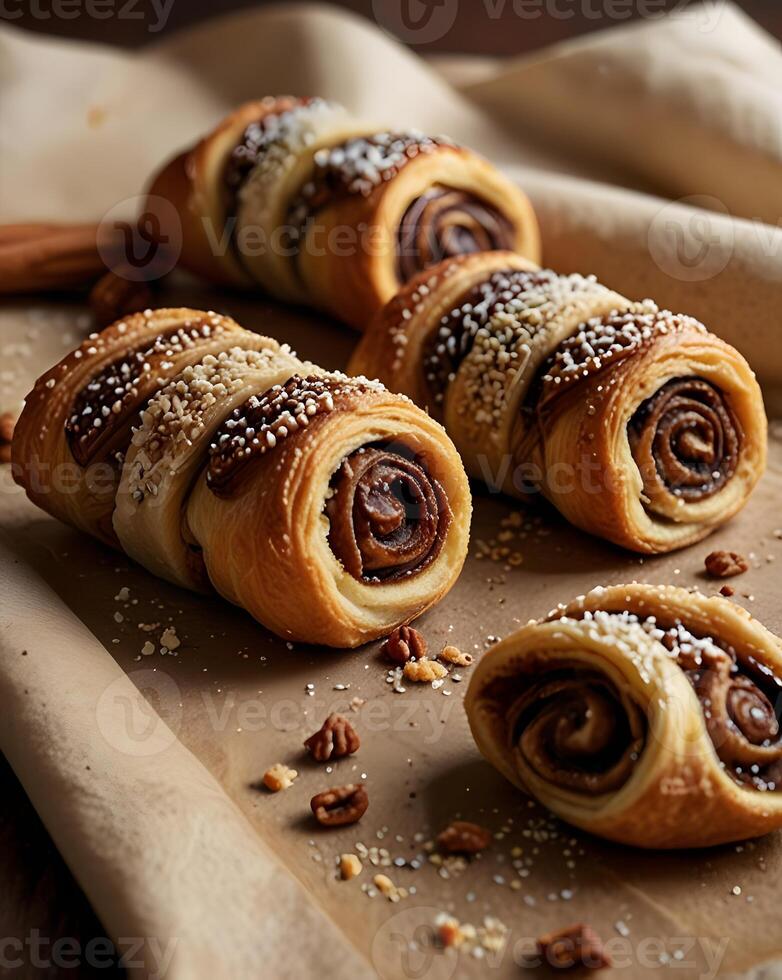 Rugelach Pastries Close up photo