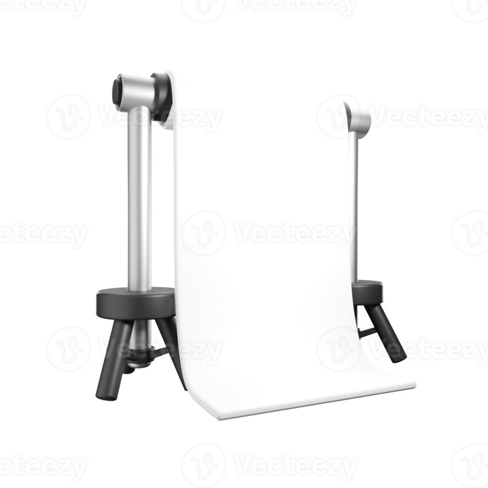 3d rendering illustration of background stand for photography png