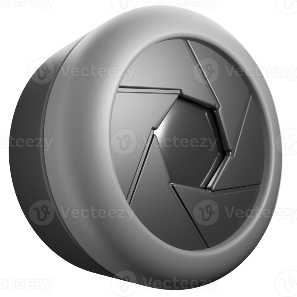 3d illustration of camera lens of professional photograph png
