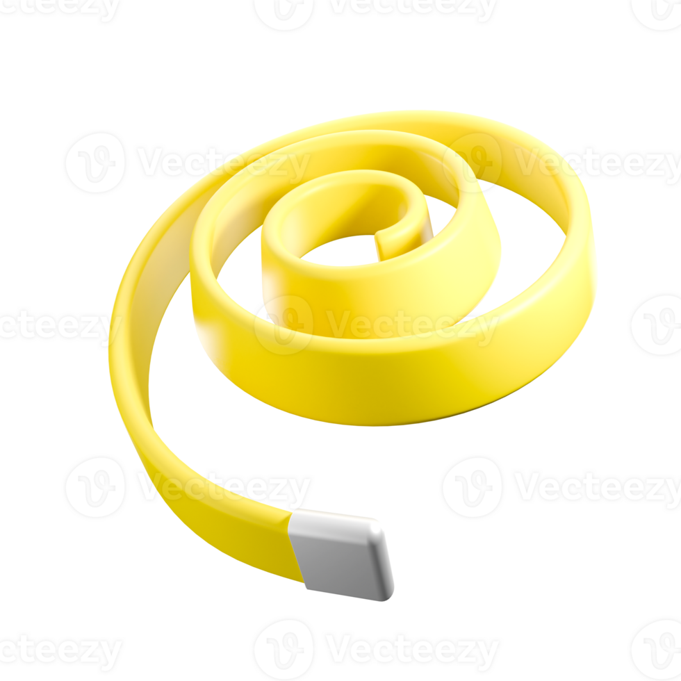 3d render illustration of a yellow rolling meter png