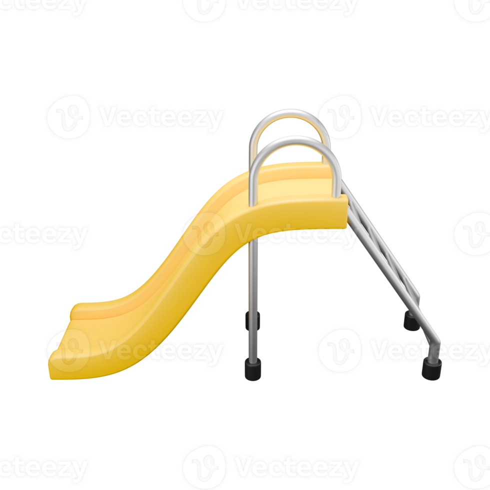 3d rendered illustration of a fun slide for children png