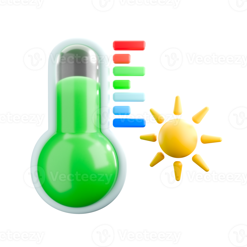 3d illustration of normal temperature png