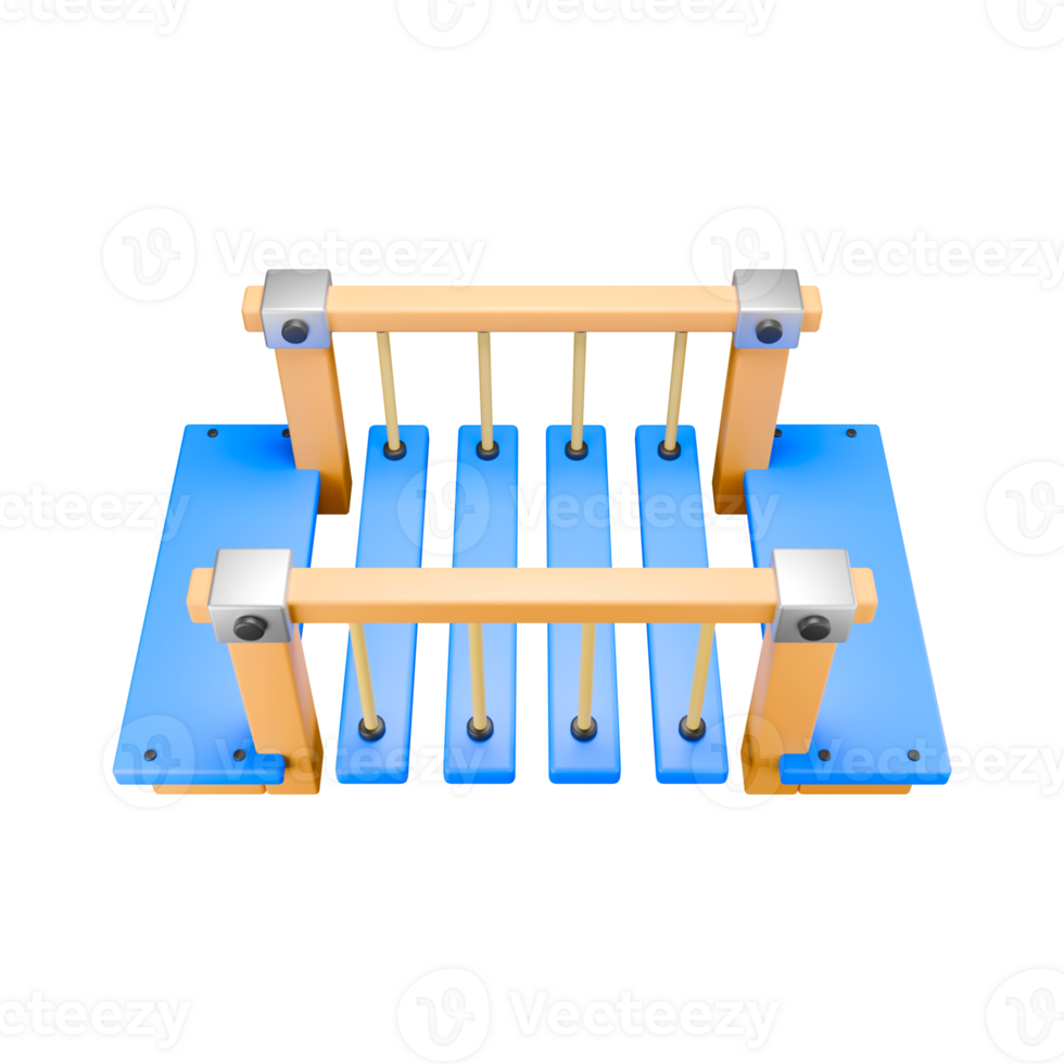 blue wooden bridge for playground png