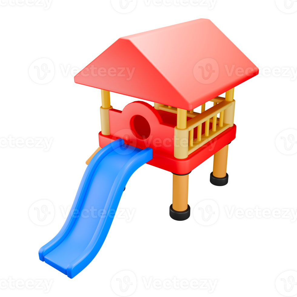 3d rendered illustration of colorful toy house png