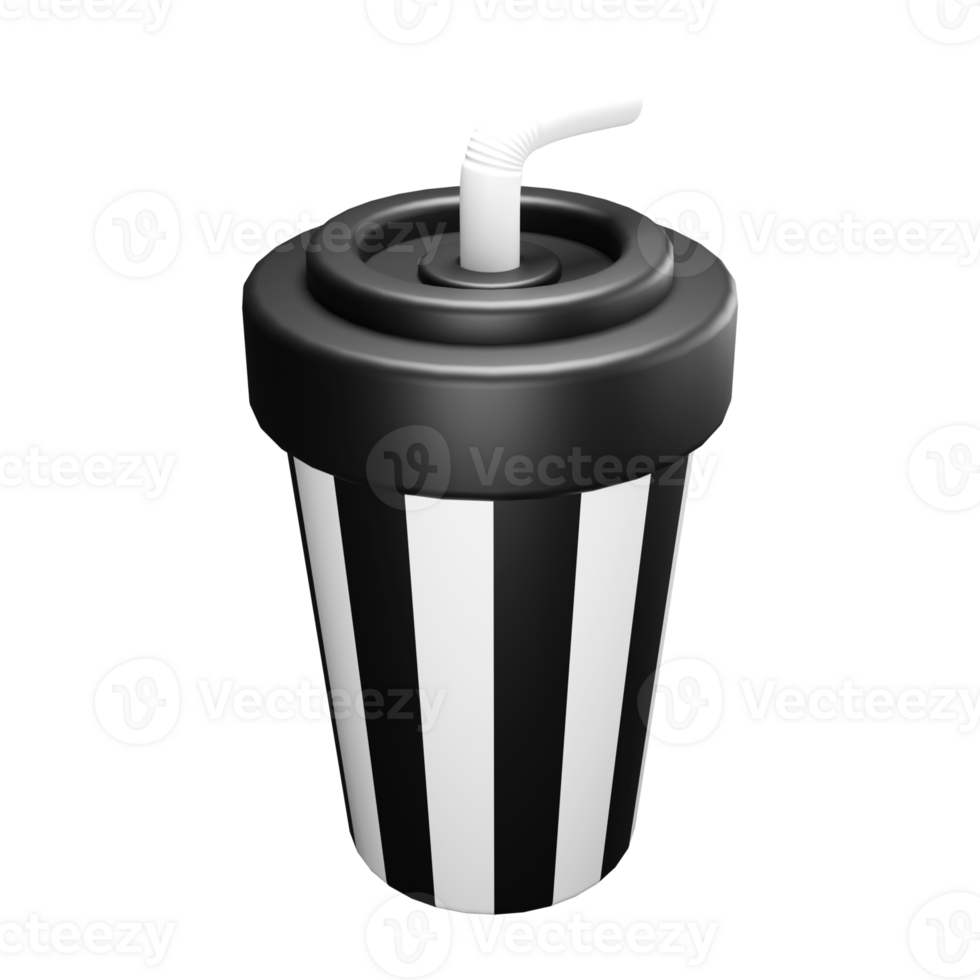 3d icon render cinema drinking png