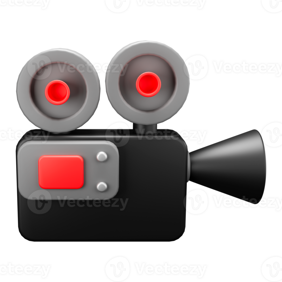 3d render of a camera for film production png