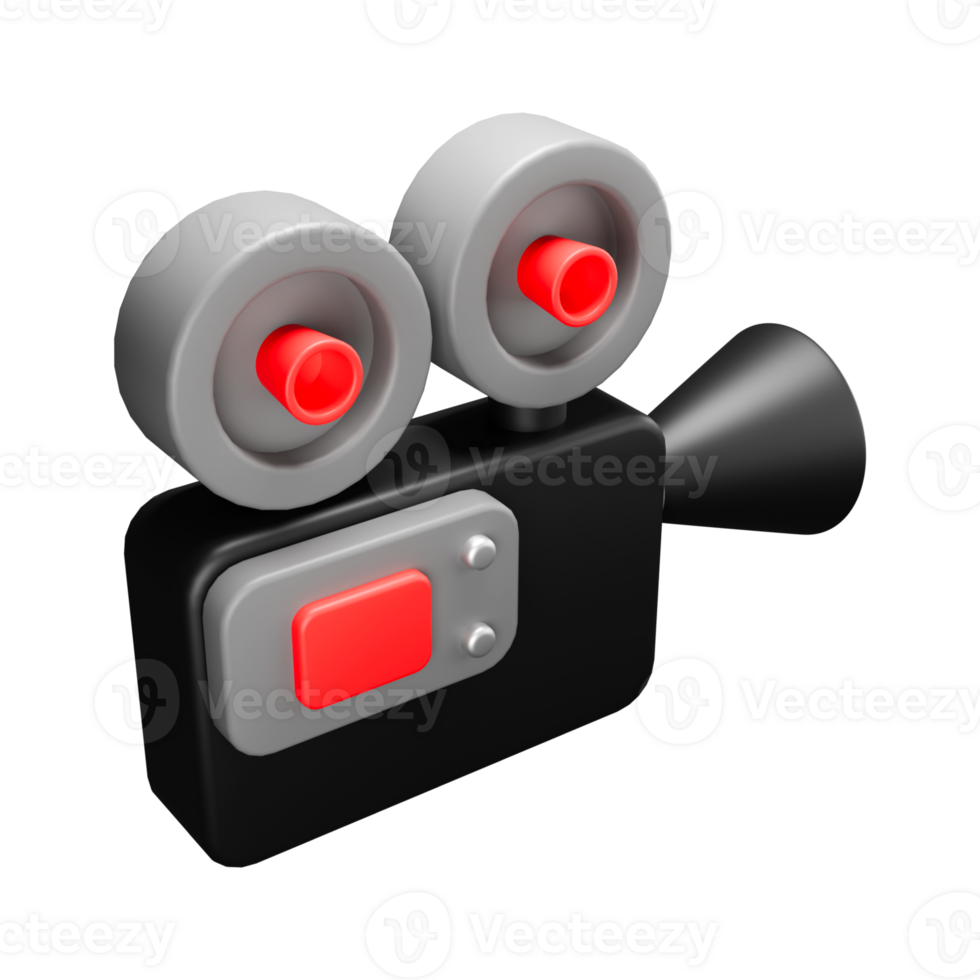 3d illustration of camera for cinematography png