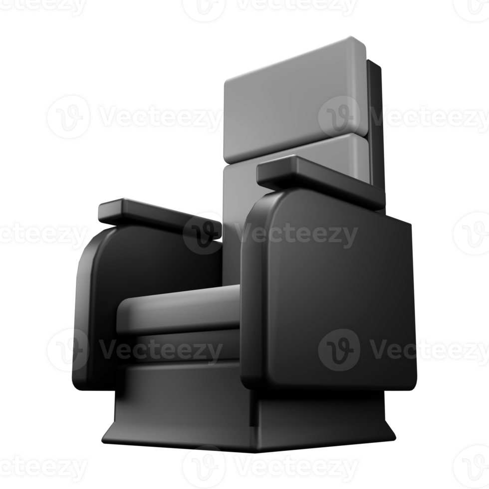 3d illustration of cinema seat png
