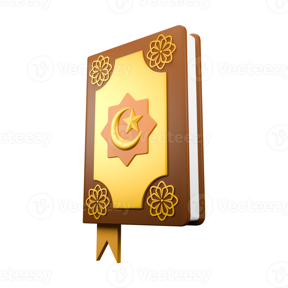 3d icon render of Koran png