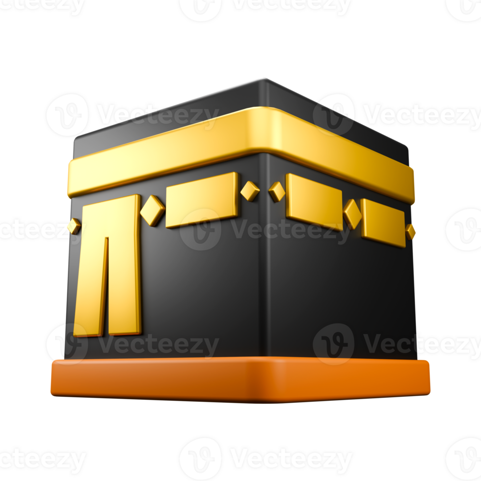 3d render illustration of Kaakba in Mecca png