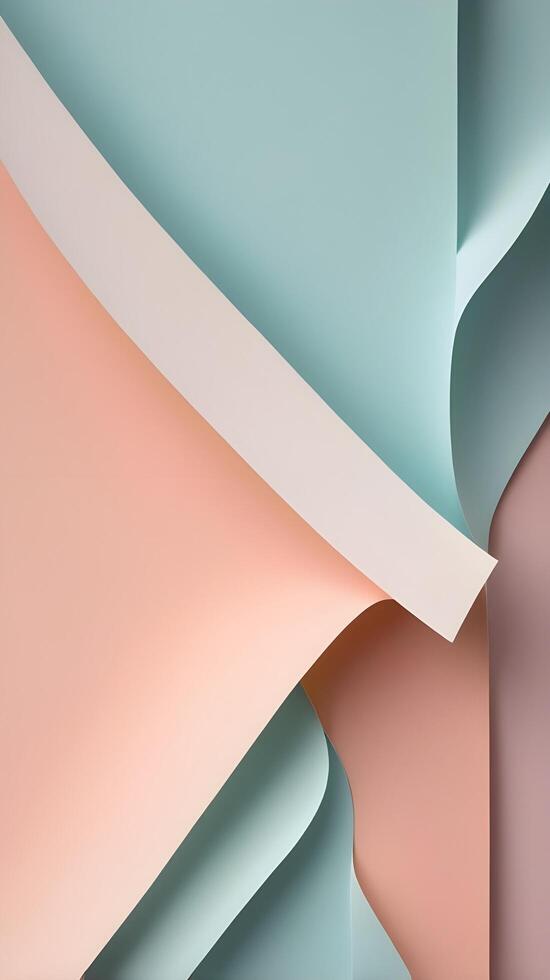 Abstract vertical background of layered sheets of paper in soft gradients, offering clean areas for text or design. photo
