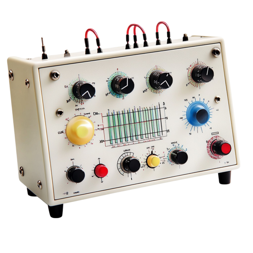 Small Electronic Device with Multiple Knobs and Buttons png
