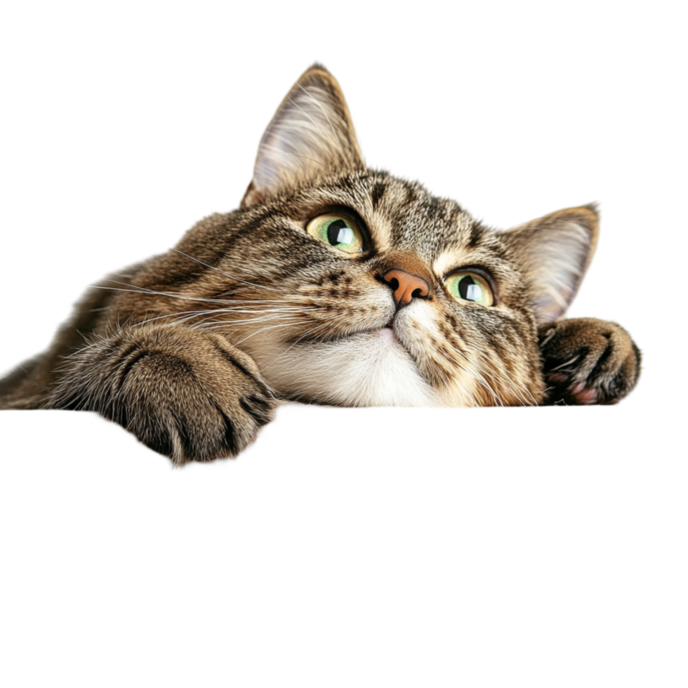 Cat Looking Up png
