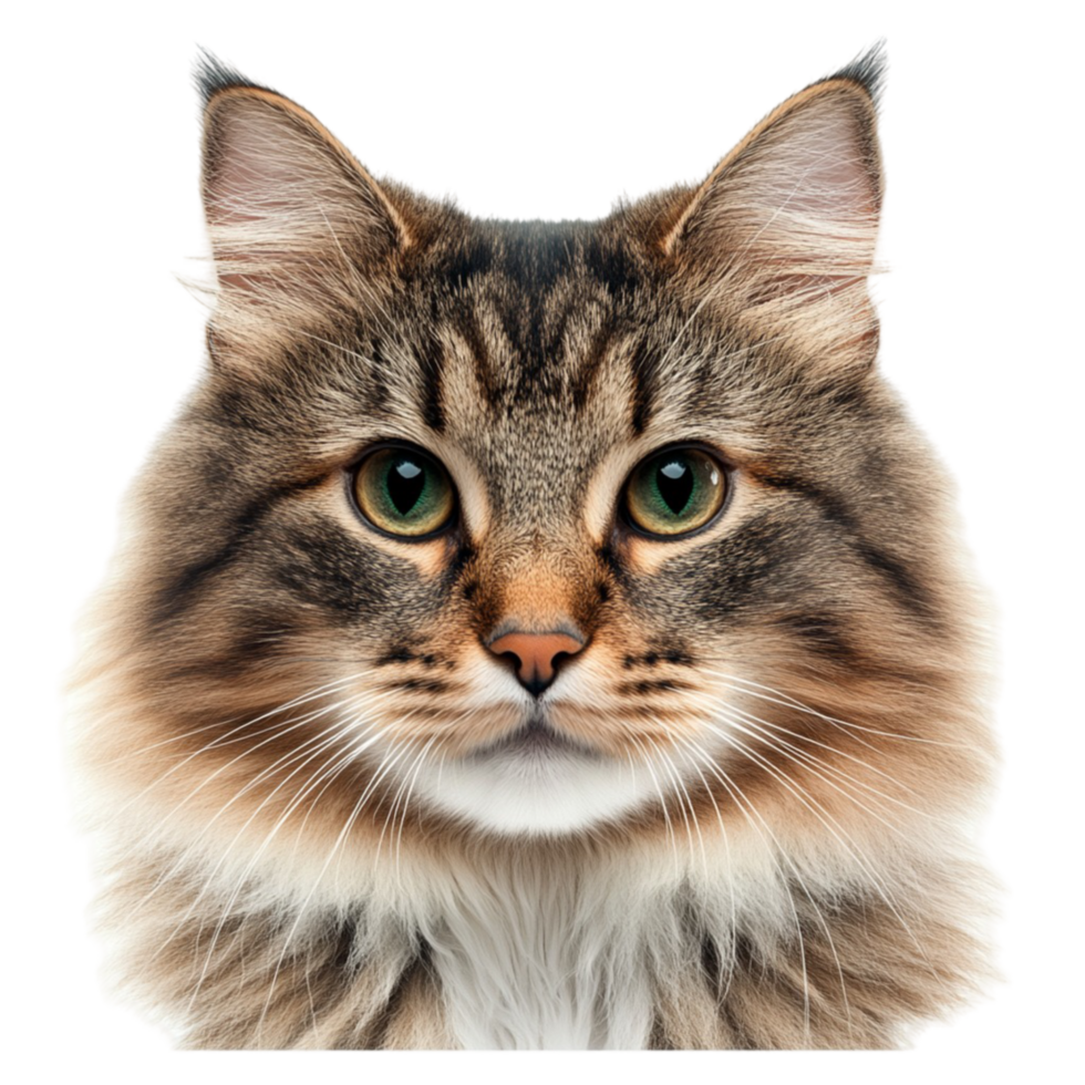 Cat Face on Transparent Background png