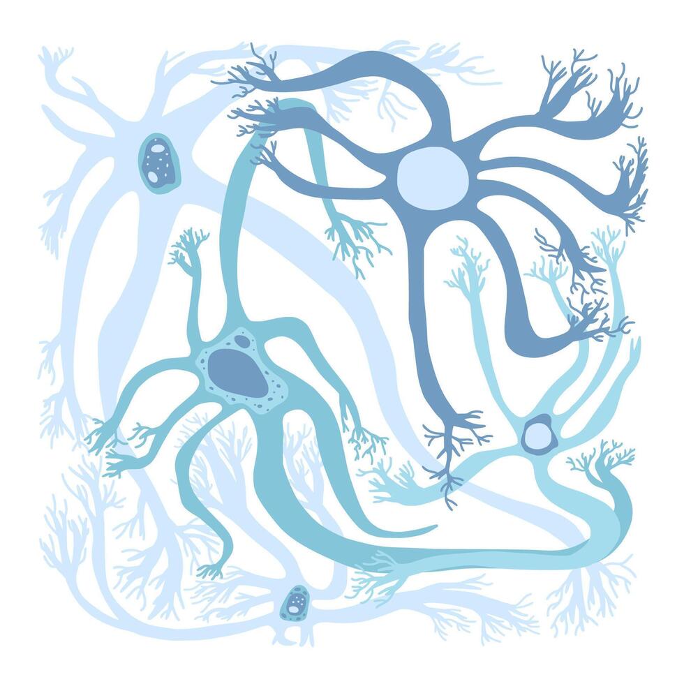 Neuron cells. design illustartion. vector