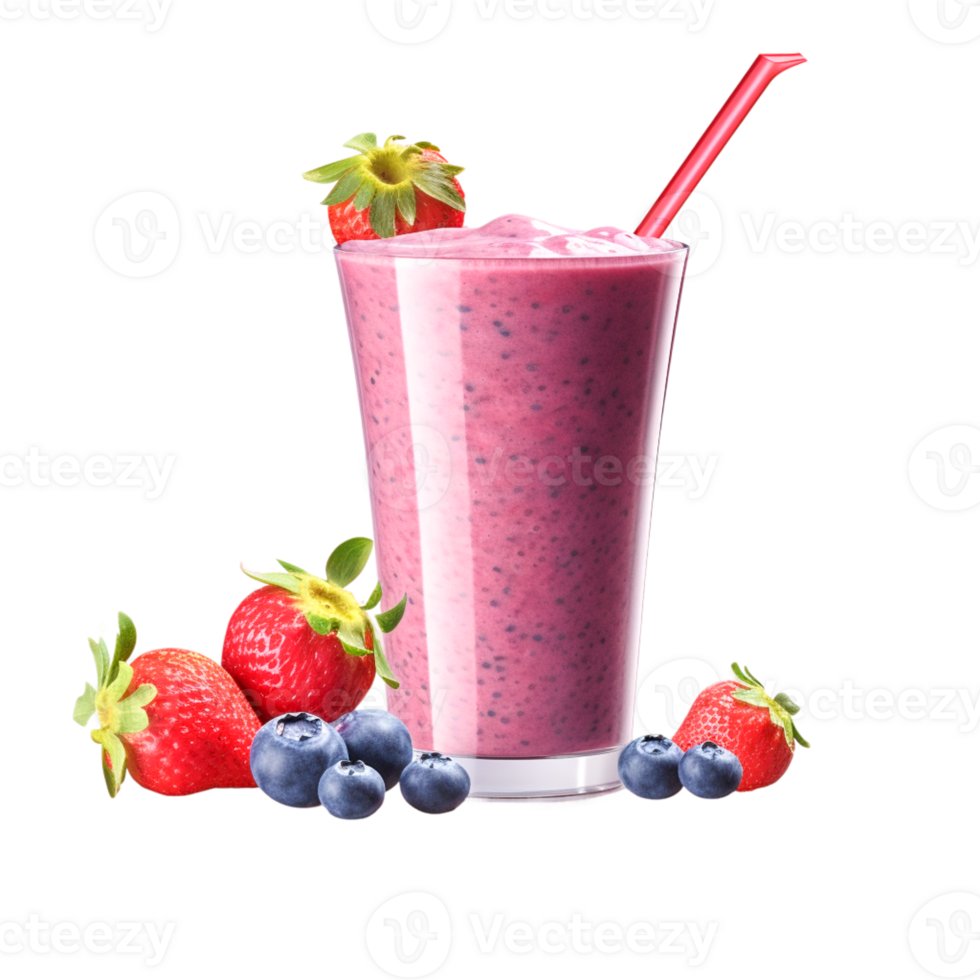 Smoothie Food Art in Realistic Style png