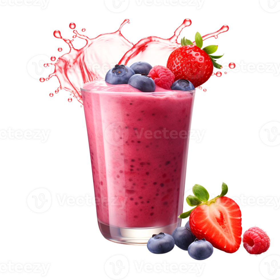 Vibrant Smoothie Design on a Transparent Background png