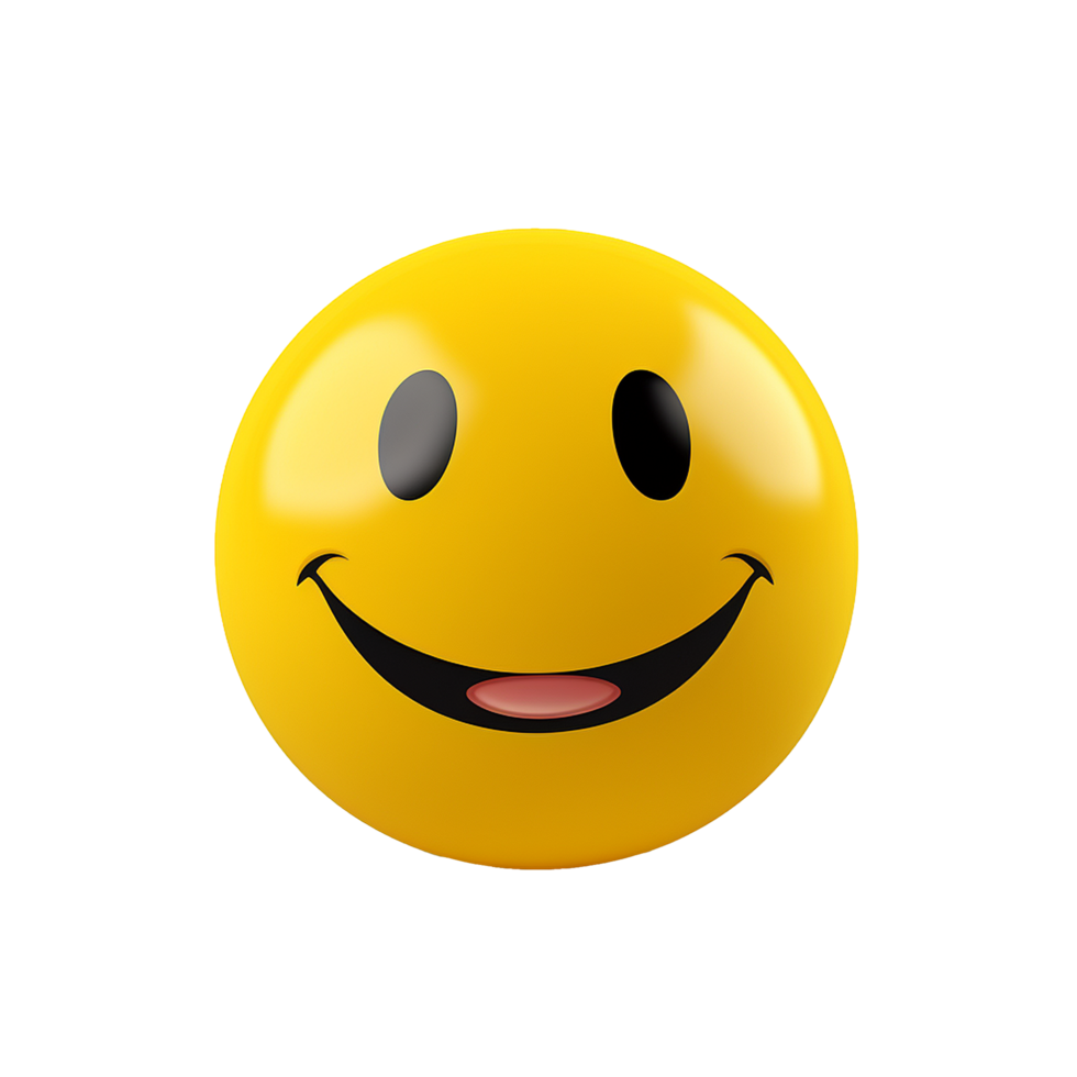 Playful Yellow Smiley Face Happy Expression Tongue Out Emoji, png