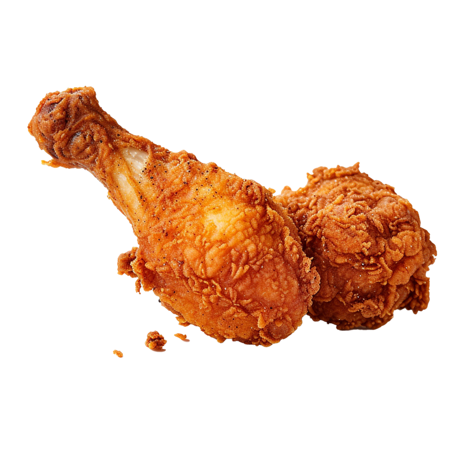 Crispy Fried Chicken Drumsticks Delicious Fast Food Meal, png
