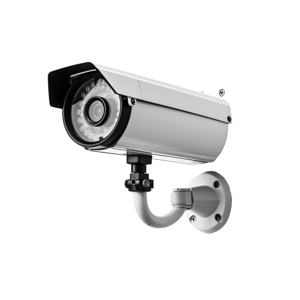 Security camera surveillance technology close up view png
