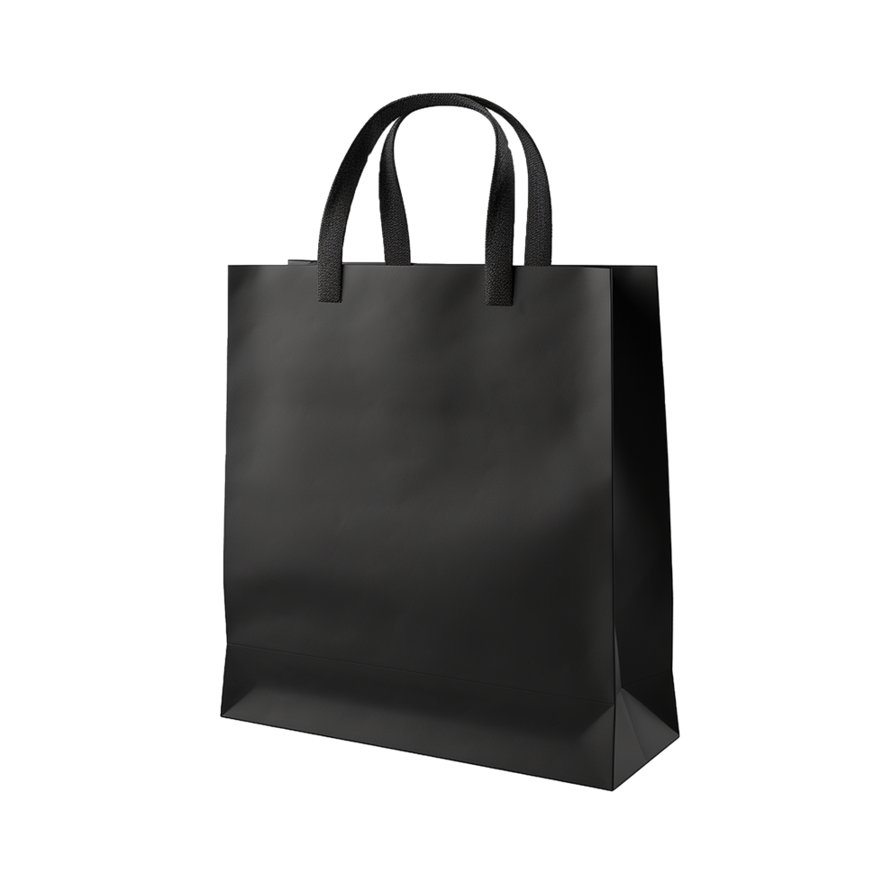 Black Tote Bag Mockup Elegant Design Shopping Bag png