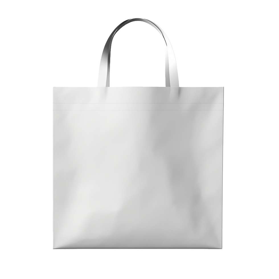White Tote Bag Mockup Simple Design Blank Template, png