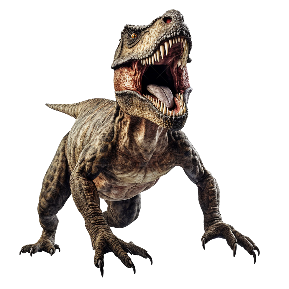 Roaring Tyrannosaurus Rex Dinosaur Predator Jurassic Beast, png