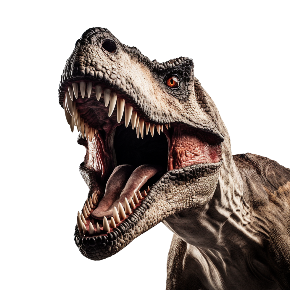 Tyrannosaurus Rex Roaring Prehistoric Predator Dinosaur Jaws Teeth png
