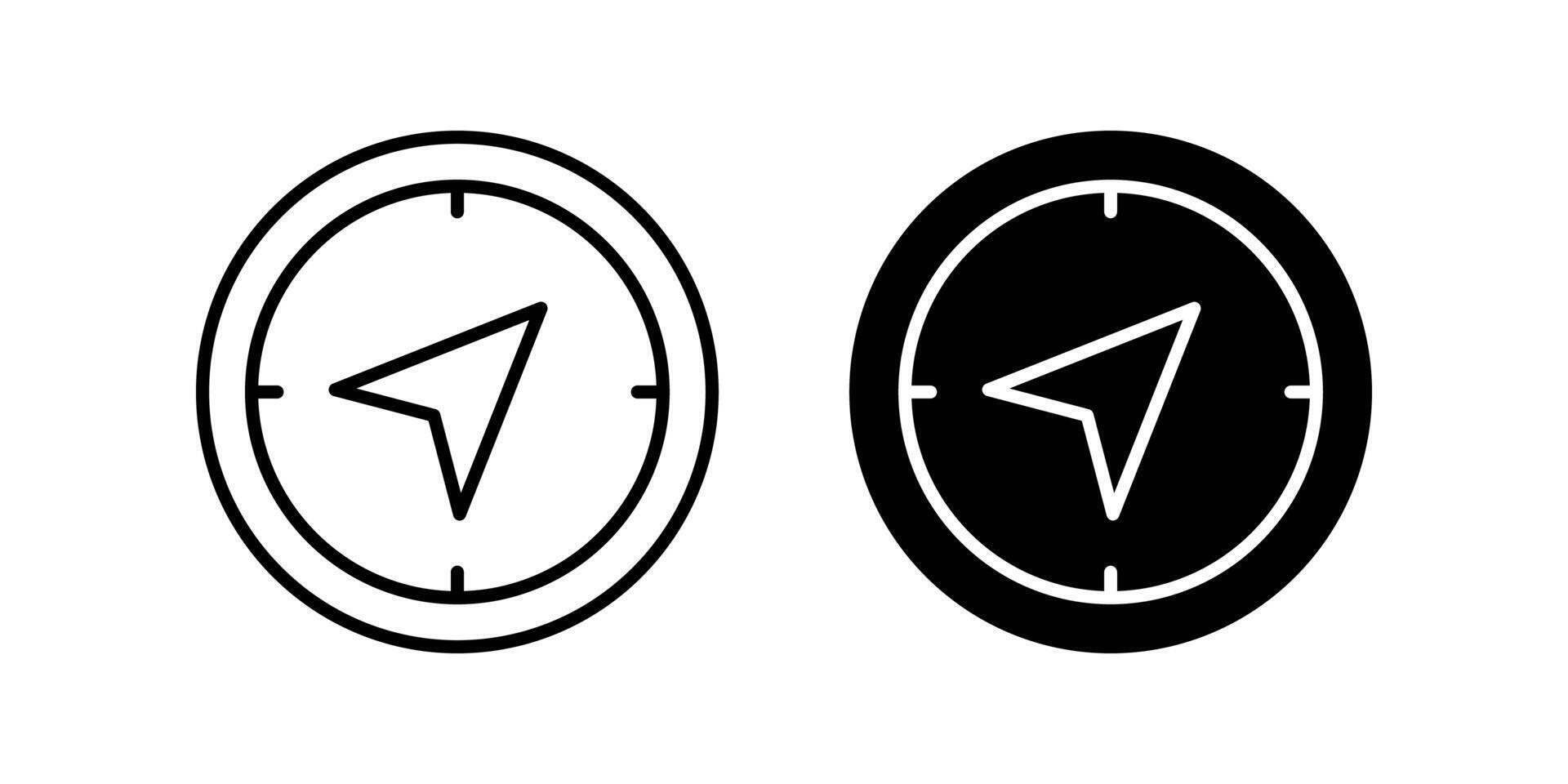 Compass icon. for mobile concept and web design. illustration vector